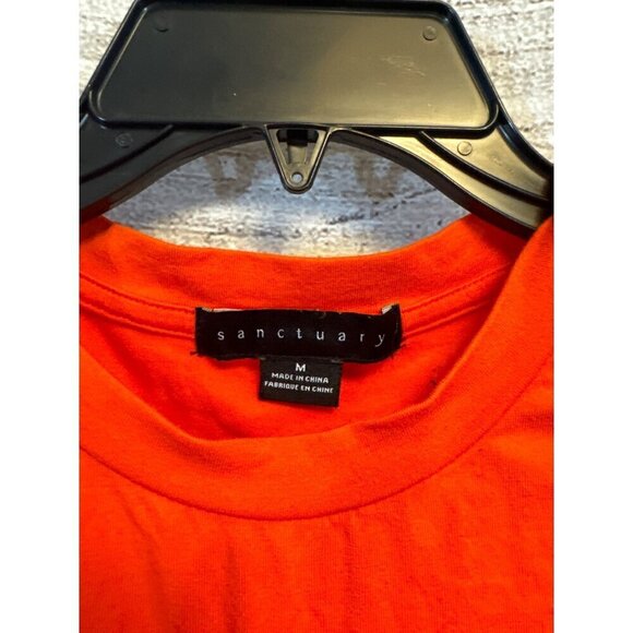 Sanctuary Orange Hold Me Tight Shirt Size M - Picture 3 of 3